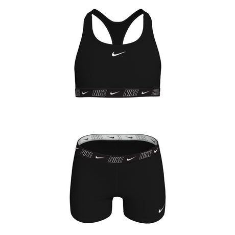 Nike Girls Bikini Set Racerback Short Solid Black