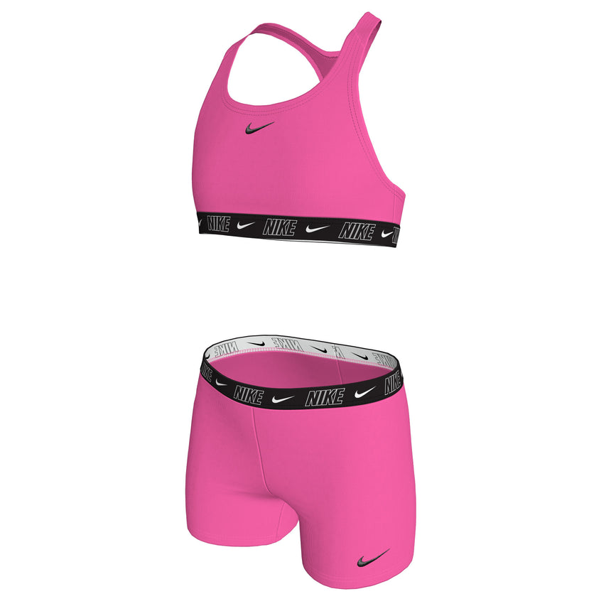 Nike Meisjes Bikini Set Racerback Short Solid Roze