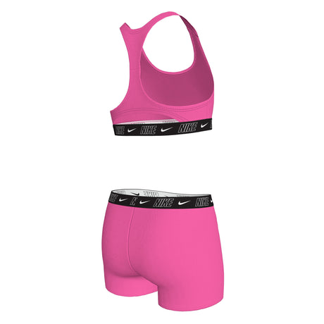 Nike Meisjes Bikini Set Racerback Short Solid Roze