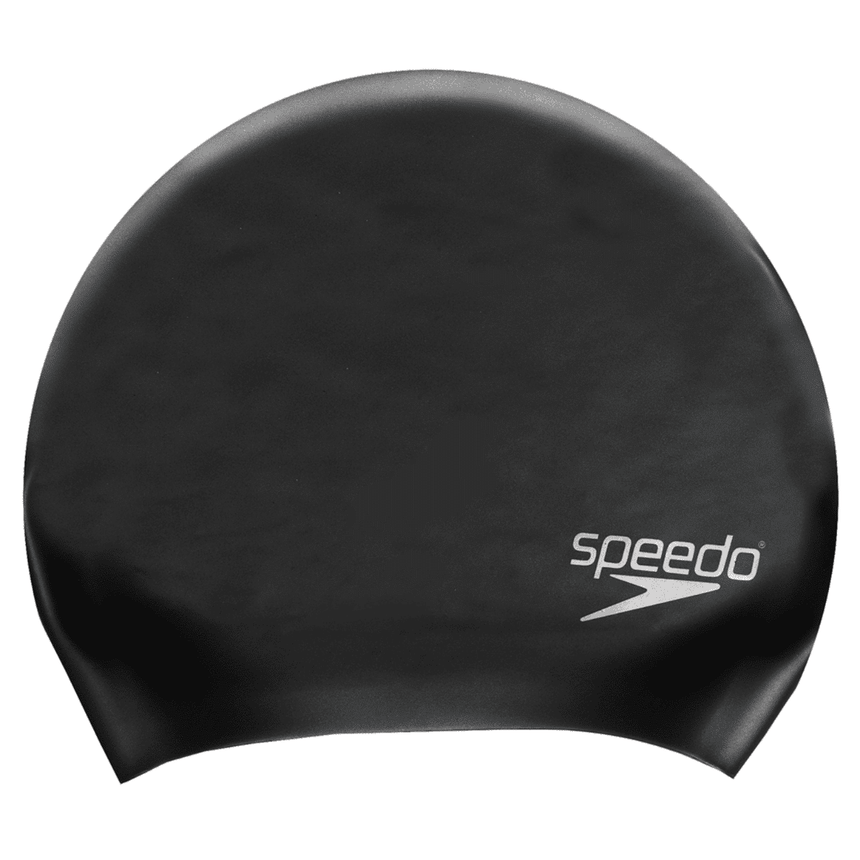 Speedo Lang Haar Badmuts Silicone Zwart