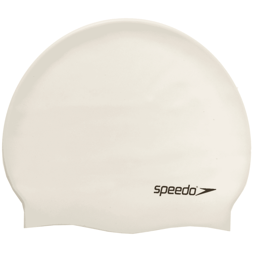 Speedo Badmuts Plain Flat Silicone Wit