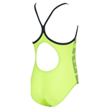 Arena Logo Kids Girl One Piece Green-Navy