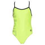 Arena Logo Kids Girl One Piece Green-Navy