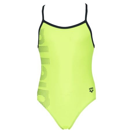 Arena Logo Kids Girl One Piece Green-Navy