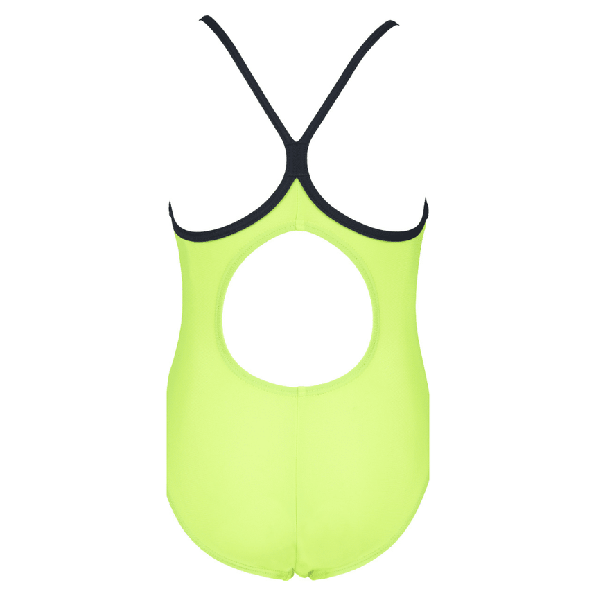 Arena Mädchen Badeanzug Logo Kids Girl One Piece Green-Navy