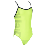 Arena Logo Kids Girl One Piece Green-Navy
