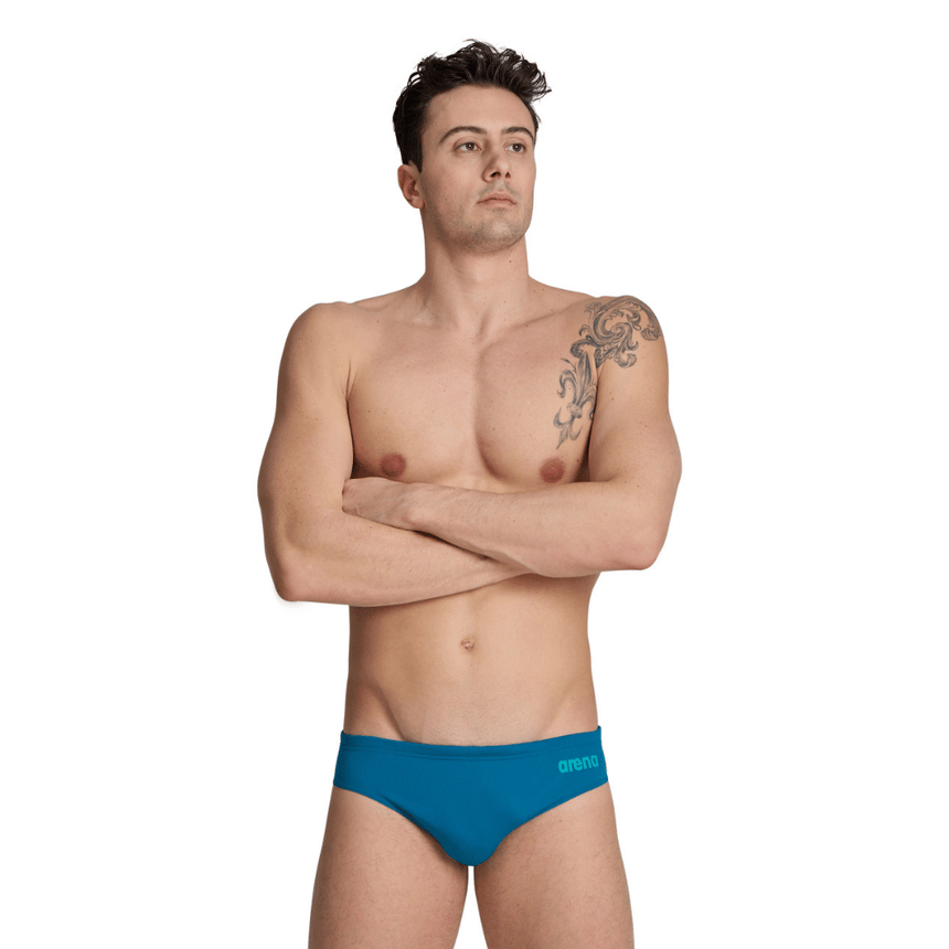 Arena M Team Swim Brief Solid Blue-Cosmo