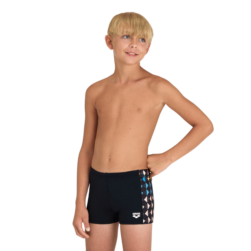 Arena B Carnival Swim Short Black-Multi