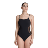 Arena Badpak Mesh Panel Closed Back Zwart
