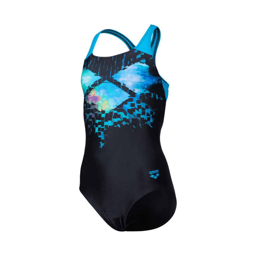 Arena G Multi Pixels Pro Back L Black-Turquoise