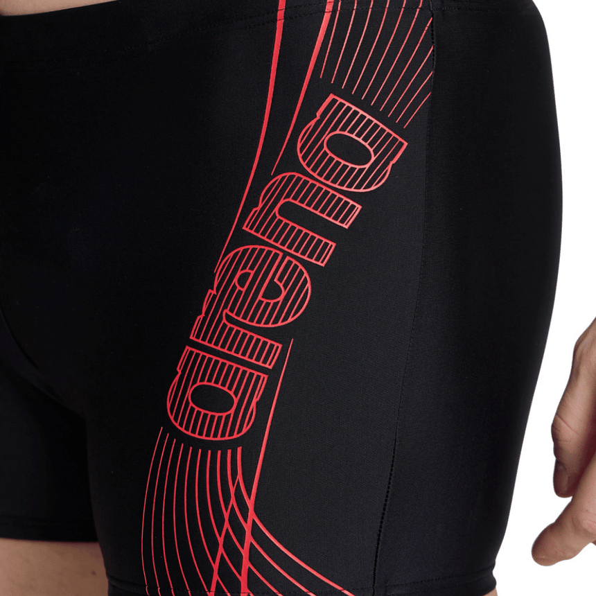 Arena M Dreamy Swim Short Black-Fluo-Red
