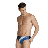 Arena M Waves Profile Brief Blackasphalt-Grey-Blue-White