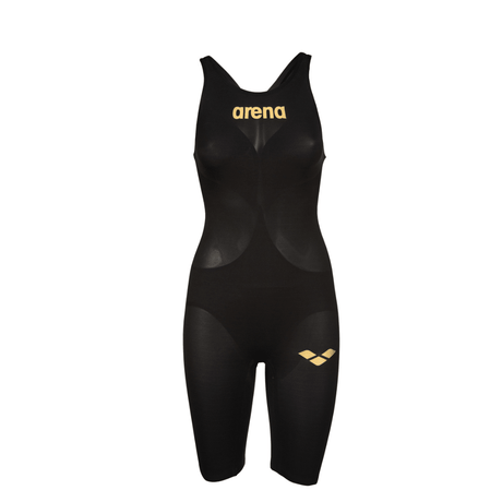 Arena Wedstrijdbadpak Powerskin Carbon Air2 Open Rug Zwart/Goud