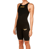 Arena Wedstrijdbadpak Powerskin Carbon Air2 Open Rug Zwart/Goud