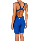 Arena Wedstrijdbadpak Powerskin Carbon Air2 Open Rug Blauw/Geel