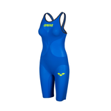 Arena Wedstrijdbadpak Powerskin Carbon Air2 Open Rug Blauw/Geel