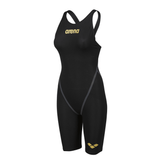 Arena Wedstrijdbadpak Powerskin Carbon Core FX Open Rug Zwart/Goud