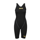 Arena Wedstrijdbadpak Powerskin Carbon Core FX Open Rug Zwart/Goud