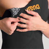 Arena Wedstrijdbadpak Powerskin Carbon Glide Open Rug Zwart/Goud