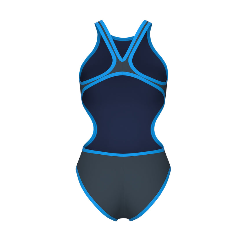 Arena Badpak One Biglogo One Piece Asfalt-Turquoise