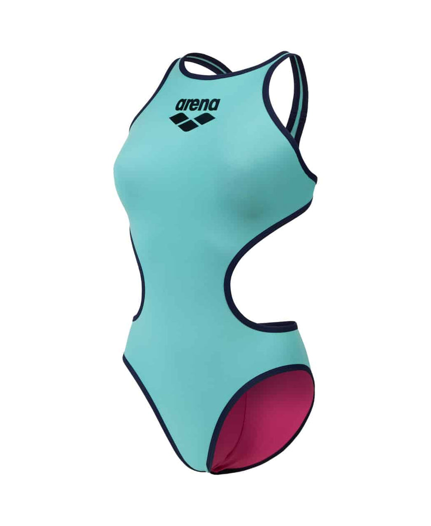 Arena Badpak One Biglogo One Piece Water-Marineblauw