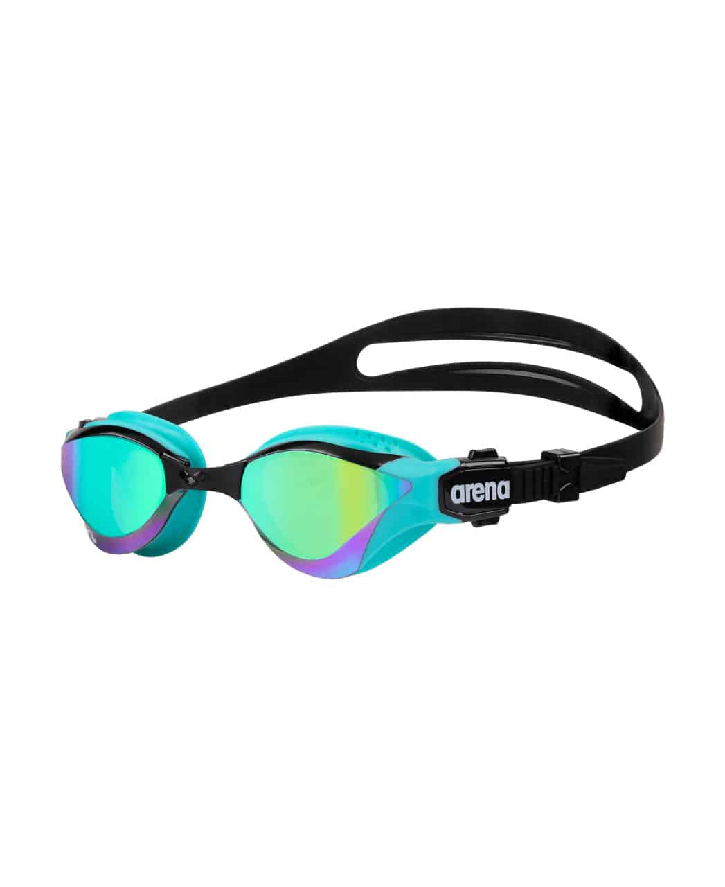 Arena Swimming Goggles Cobra Tri Swipe Mirror Emerald Green/Blue – Sneppies