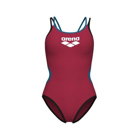 Arena Badpak One Double Cross Back One Piece Rood-Zwart-Blauw Kosmos