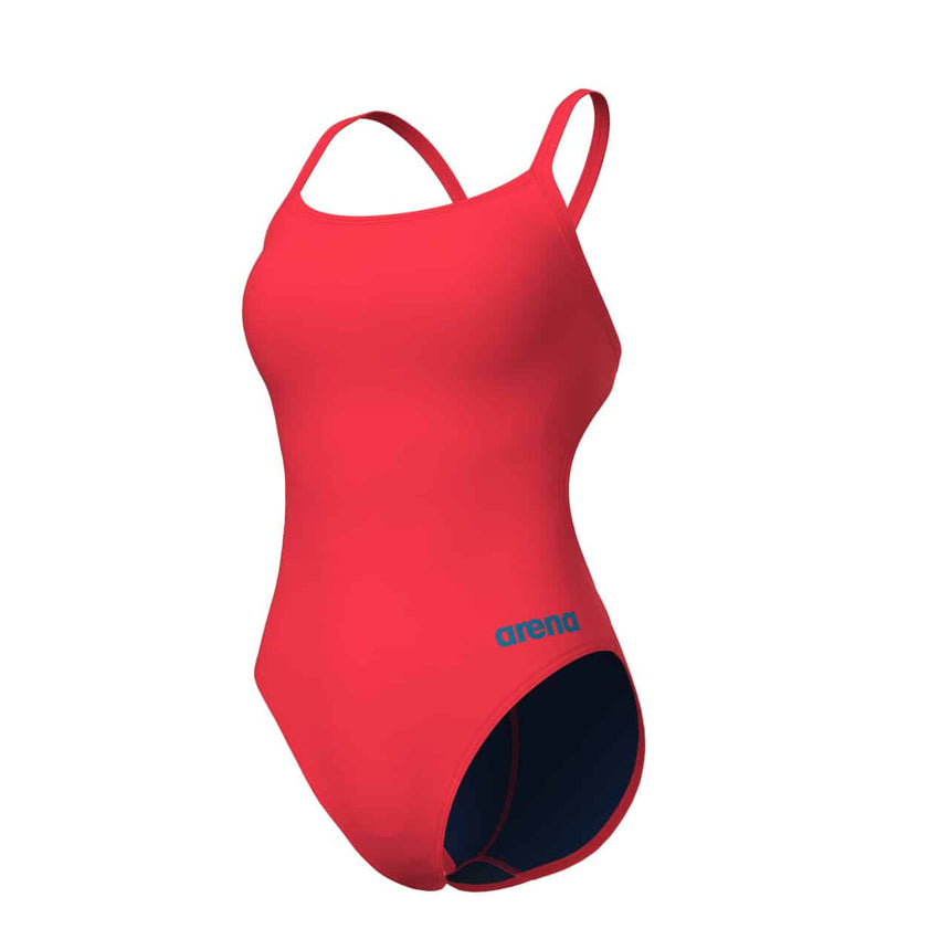 Arena W Team Swimsuit Challenge Solid bright Coral