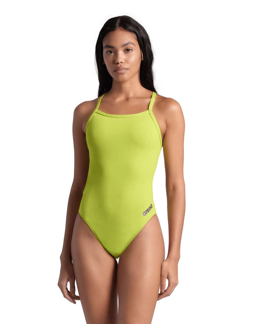Arena W Team Swimsuit Challenge Solid soft Green