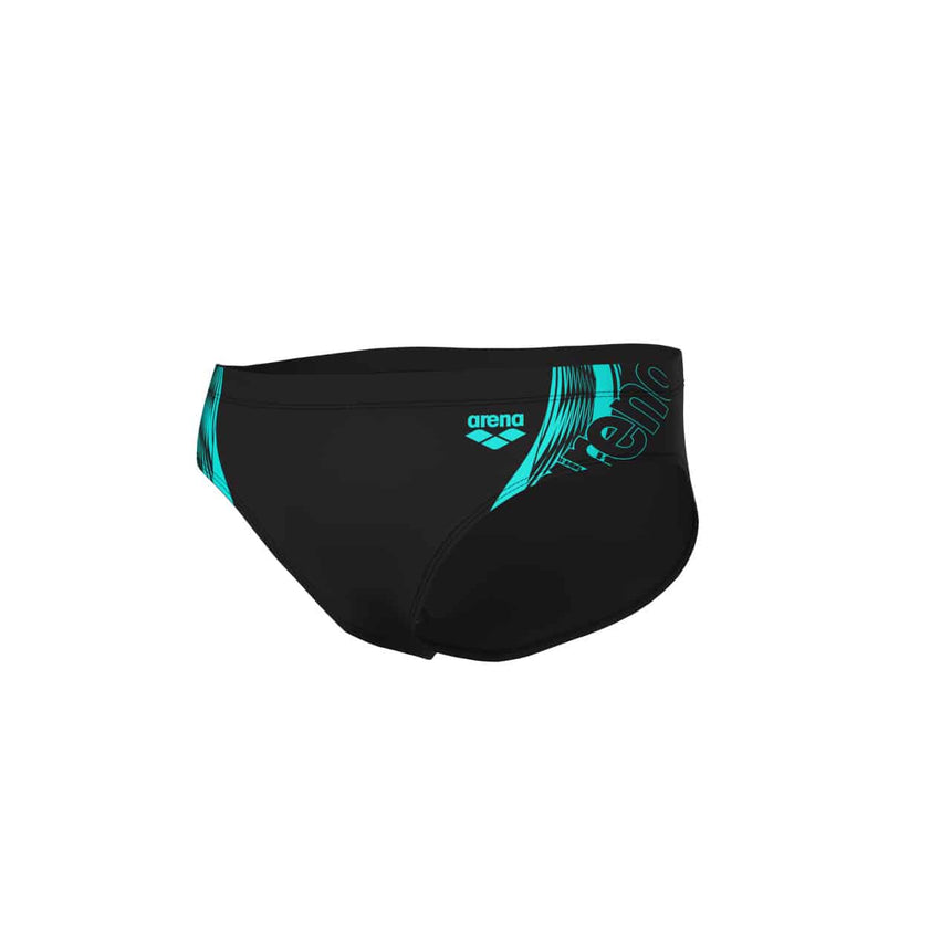 Arena M Swim Briefs Graphic Black-Water