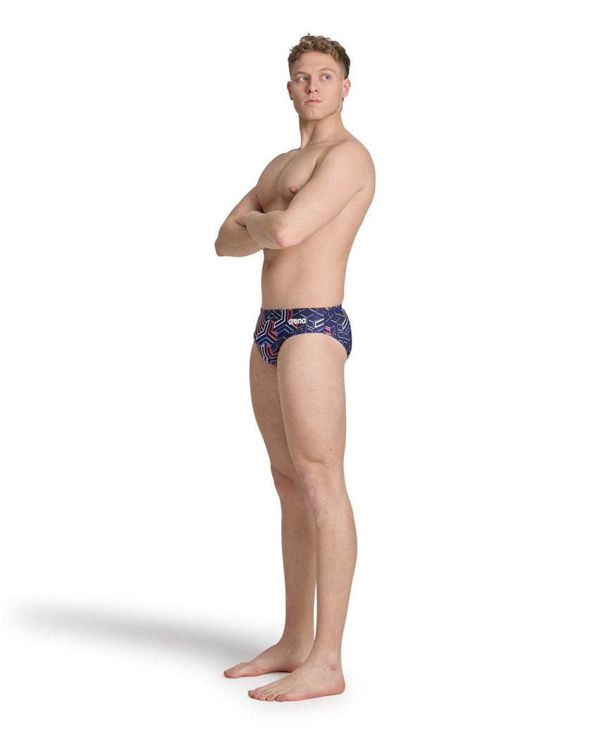 Arena M Kikko Pro Swim Brief Team Red-White-Blue