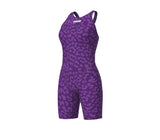 Arena Wedstrijdbadpak Powerskin ST Next Open Back Leopard Paars
