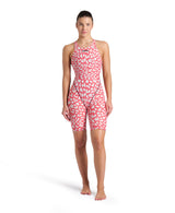 Arena Wedstrijdbadpak Powerskin ST Next Open Back Leopard Roze