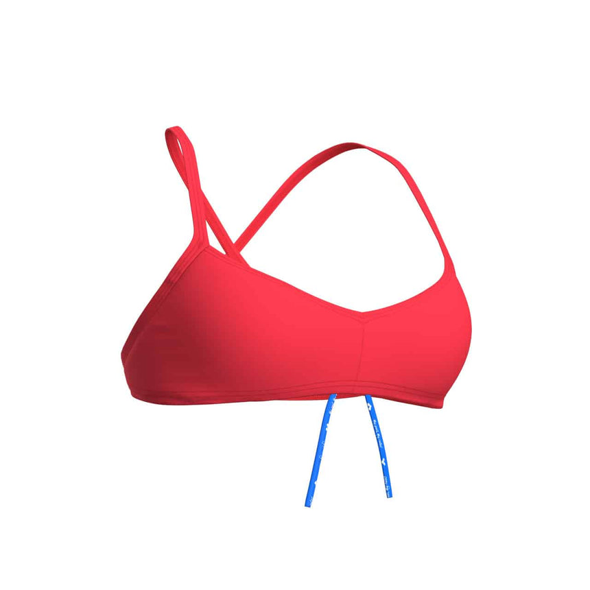 Arena Bandeau Live R bright Coral-Yellowstar