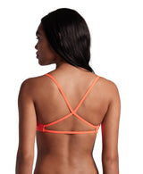 Arena Bandeau Live R bright Coral-Yellowstar