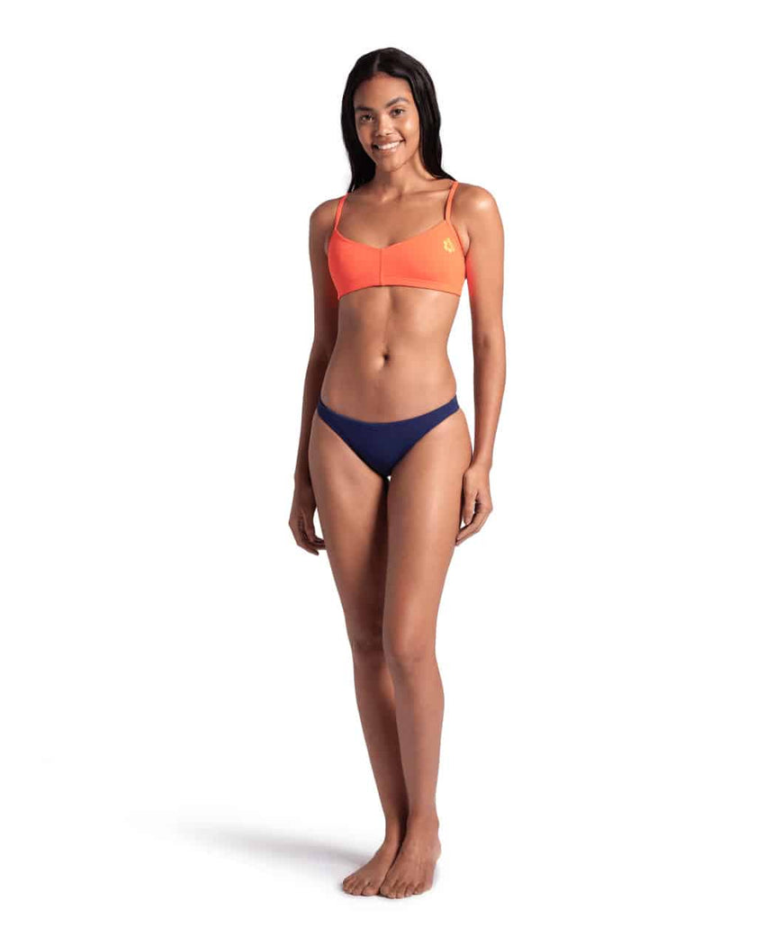 Arena Bandeau Live R bright Coral-Yellowstar
