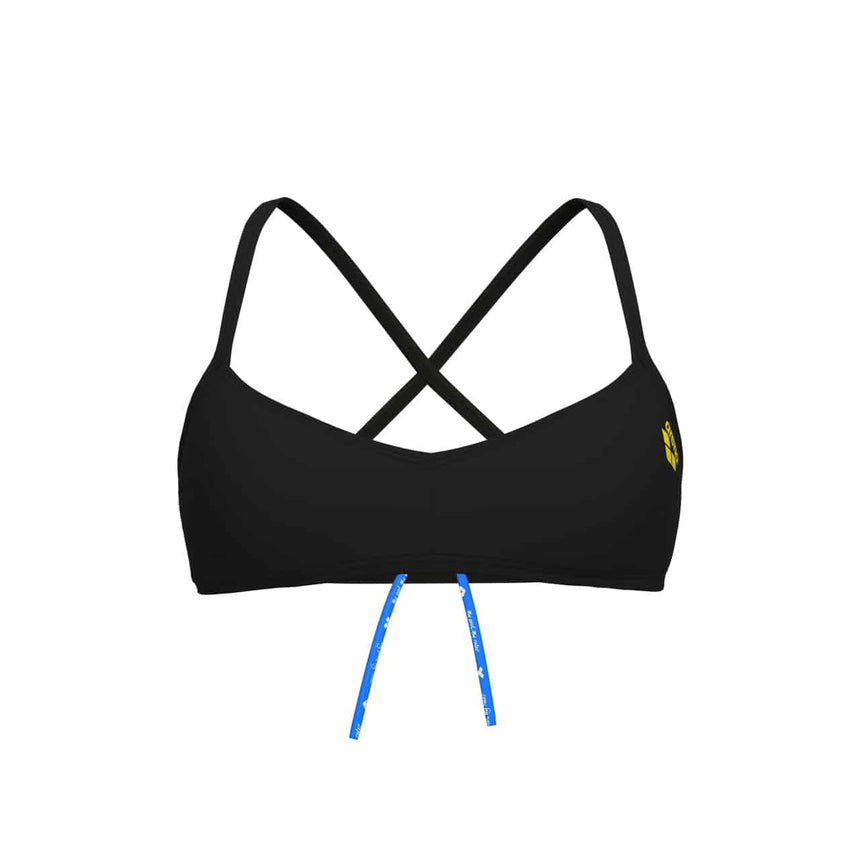 Arena Bandeau Live R Black-Yellowstar