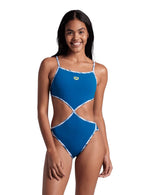 Arena W Rule Breaker Swimsuit Twist N Mix R white-blue Cosmo