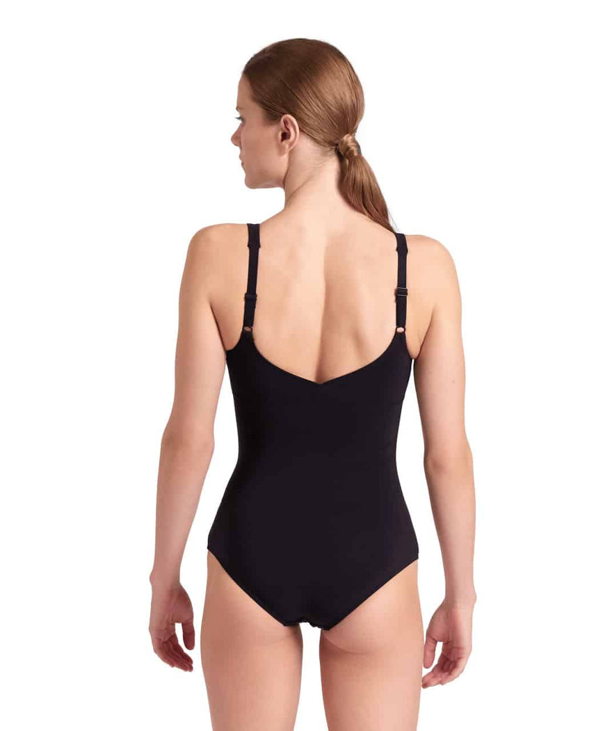 Arena W Jewel One Piece Low C Cup R Black-White