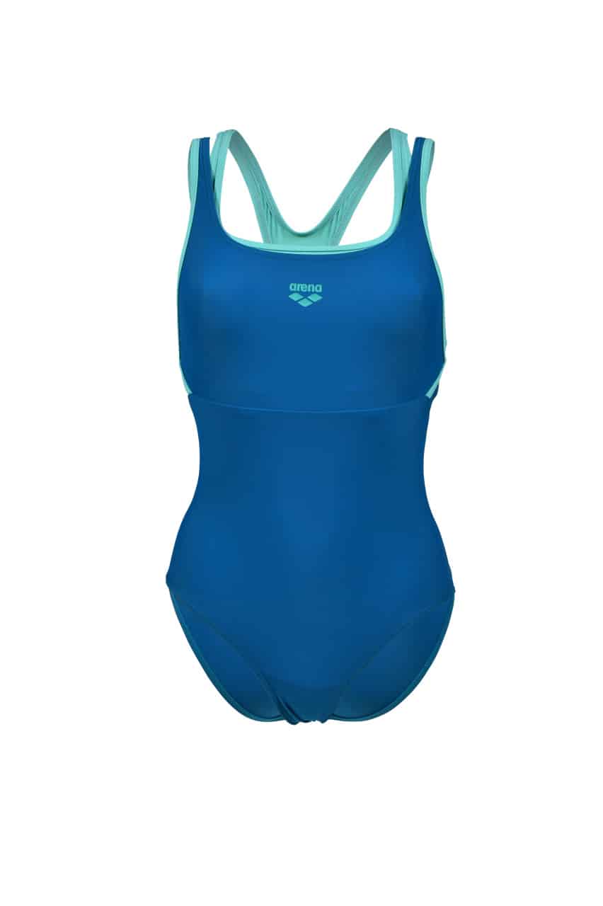 Arena Badpak Solid Control Power Back Blauw-Kosmos-Water