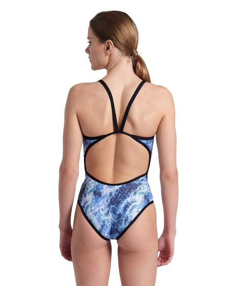 Arena W Pacific Swimsuit Super Fly Back black-blue Multi
