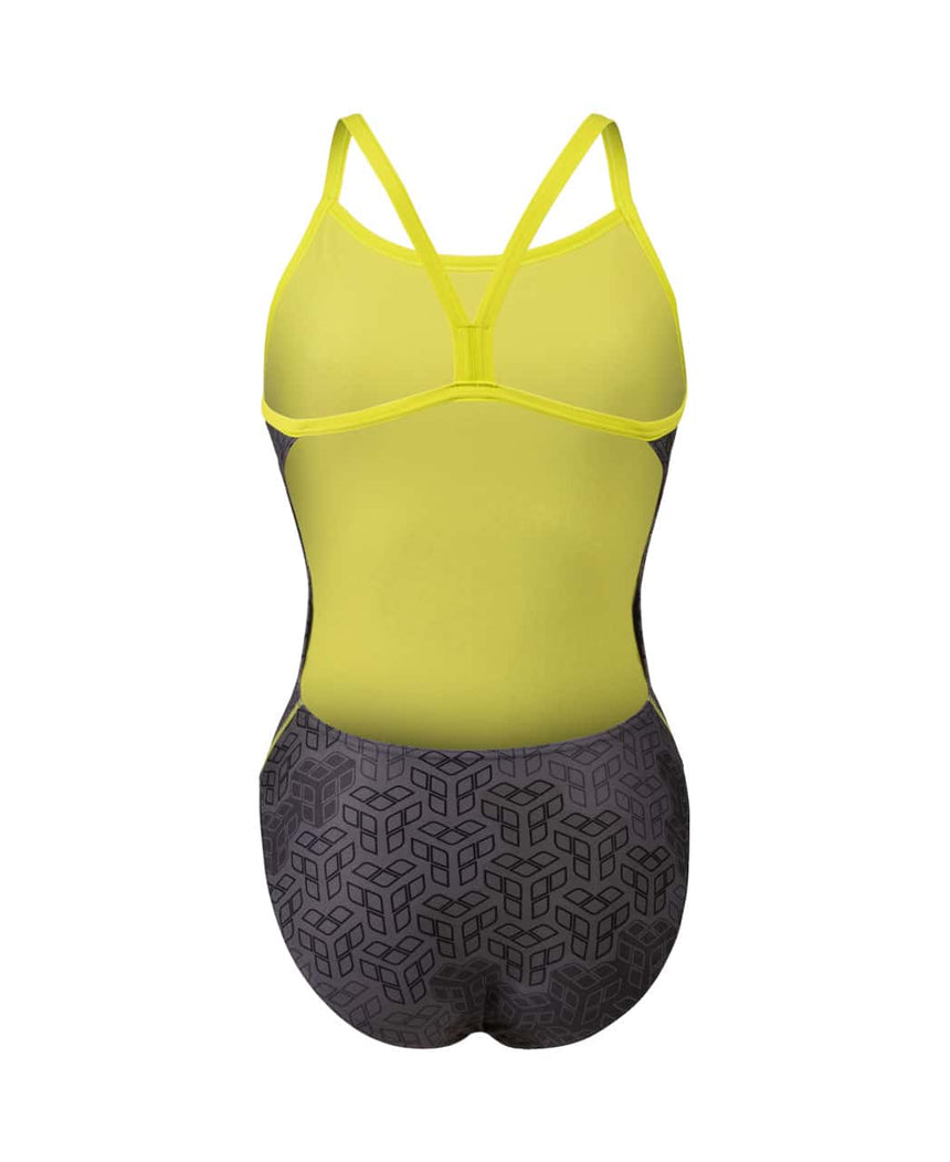 Arena W Camo Kikko Swimsuit Challenge Back soft Green-Black