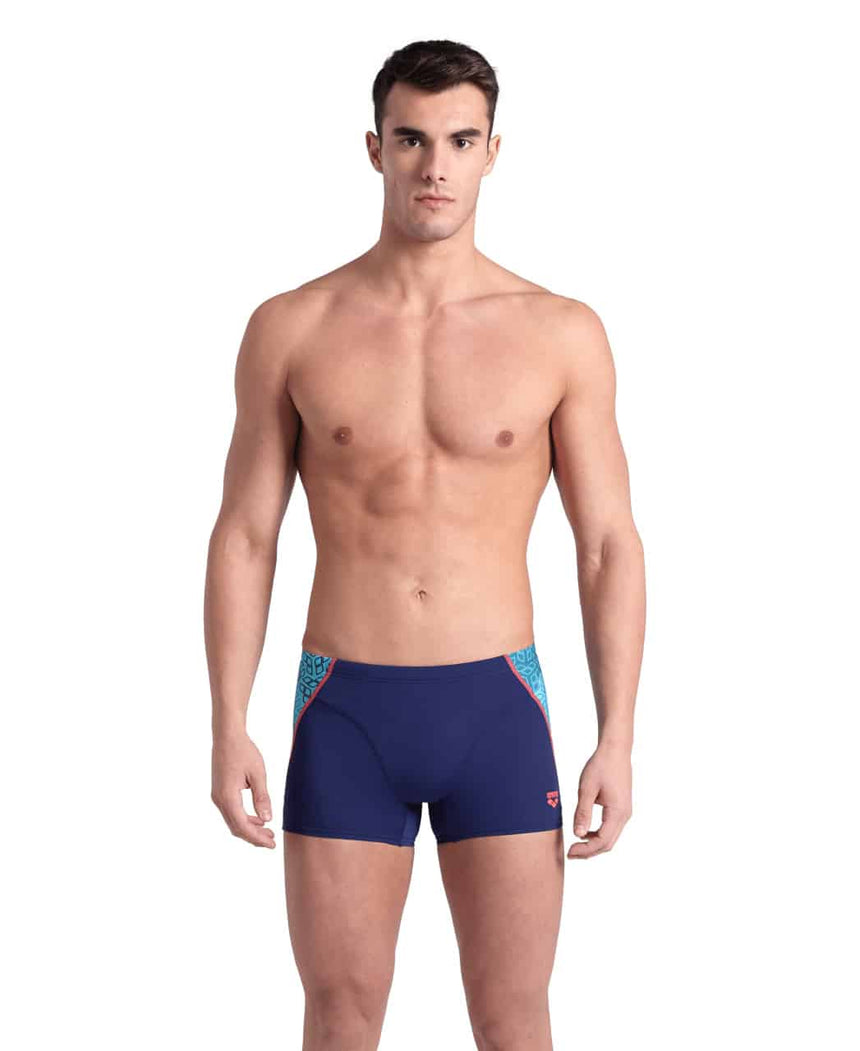 Arena M Camo Kikko Swim Short Navy-Water Multi