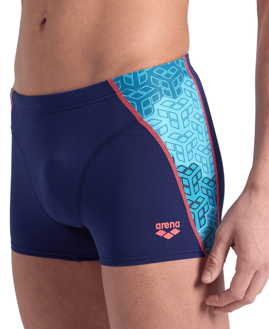 Arena M Camo Kikko Swim Short Navy-Water Multi
