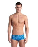 Arena M Pooltiles Swim Low Waist Short Blue Multi