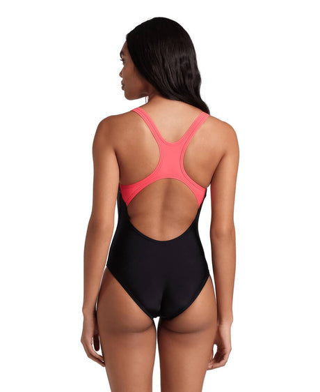Arena W Splash Point Swimsuit Swim Pro Back black-fluo Red