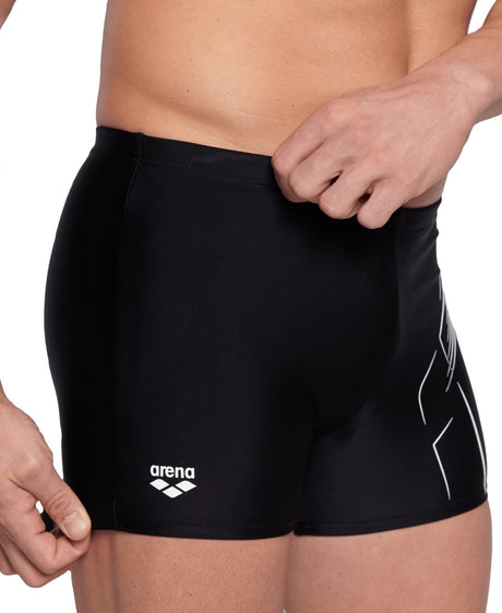 Arena Herren Badeshort Dive Swim Short Schwarz/Weiß