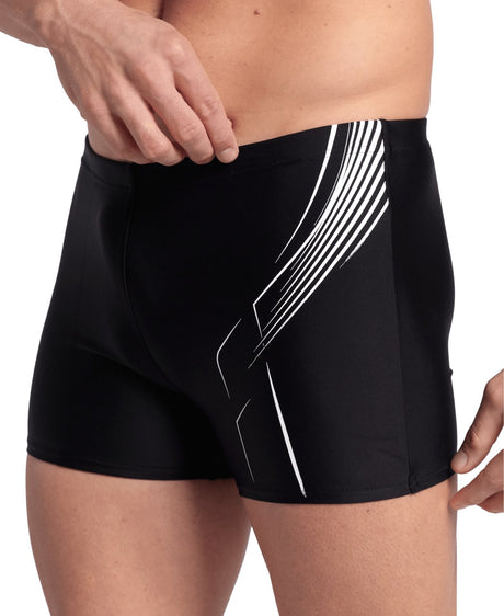 Arena Herren Badeshort Dive Swim Short Schwarz/Weiß
