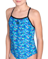 Arena G Pooltiles Swimsuit Lightdrop Back L Black-Blue Multi