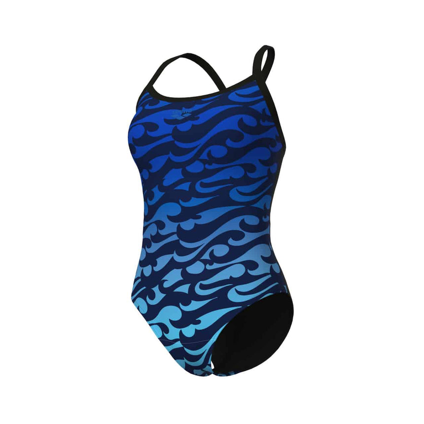 Arena W Surfs Up Swimsuit Lightdrop Back black-black Multi